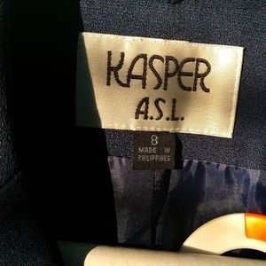 Women's size small navy blue 2 piece skirt set